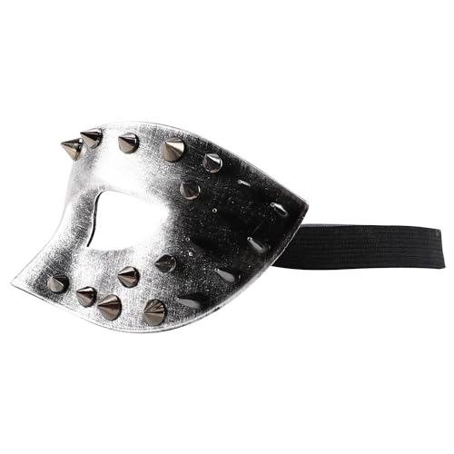 Trendy Apparel Shop Steampunk Spike Metallic Masquerade Mask Costume Accessory