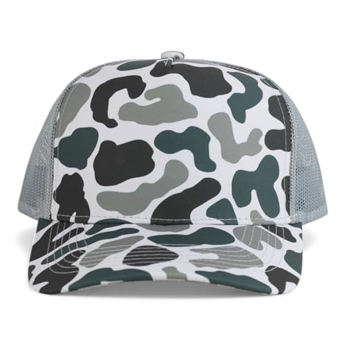 Trendy Apparel Shop 5 Panel Structured Crown Curved Bill Trucker Cap