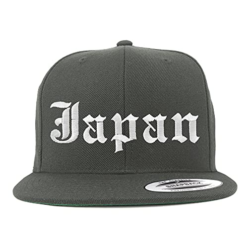Trendy Apparel Shop Japan Old English Embroidered Flatbill Snapback