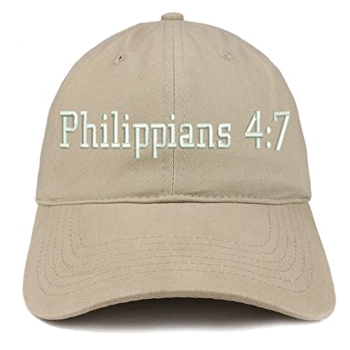 Trendy Apparel Shop Philippians 4:7 Low Profile Soft Cotton Baseball Cap