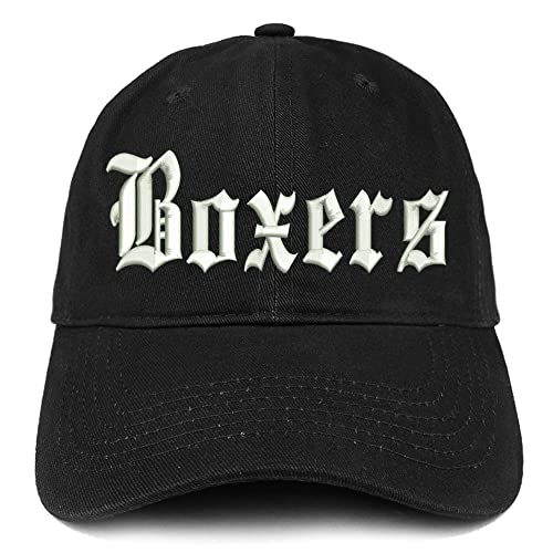 Trendy Apparel Shop Old English Boxers Low Profile Soft Cotton Baseball Cap