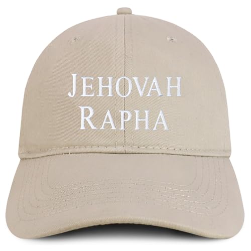 Trendy Apparel Shop Jehovah Rapha Embroidered Soft Cotton Baseball Cap