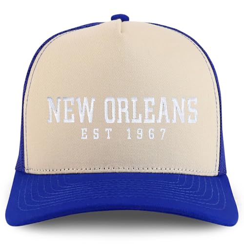 Trendy Apparel Shop New Orleans Est.1967 Embroidered 5 Panel Snapback Trucker Cap