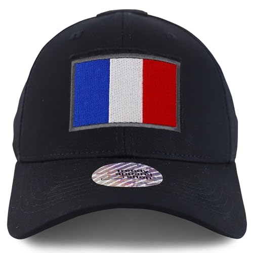 Trendy Apparel Shop France Flag Hook and Loop Patch Tactical Baseball Cap