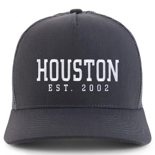 Trendy Apparel Shop Houston Est.2002 Embroidered 5 Panel Snapback Trucker Cap