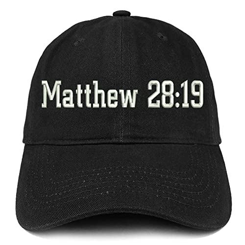 Trendy Apparel Shop Matthew 28:19 Low Profile Soft Cotton Baseball Cap