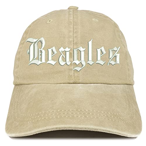 Trendy Apparel Shop Old English Beagles Washed Pigment Dyed Baseball Cap