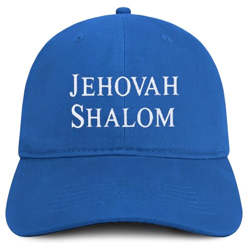 Trendy Apparel Shop Jehovah Shalom Embroidered Soft Cotton Baseball Cap