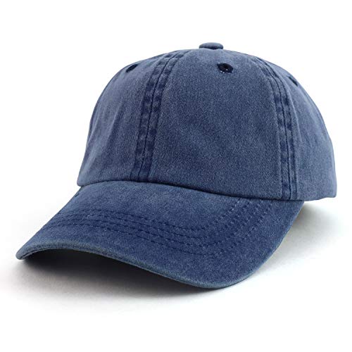 Trendy Apparel Shop Youth Unstructured Pigment Dyed Washed Baseball Cap