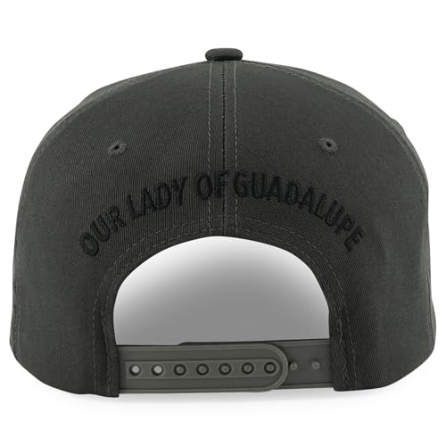 Trendy Apparel Shop Mexico Guadalupe Embroidered Flat Bill Snapback Cap