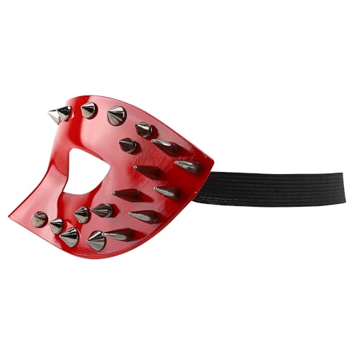 Trendy Apparel Shop Steampunk Spike Metallic Masquerade Mask Costume Accessory