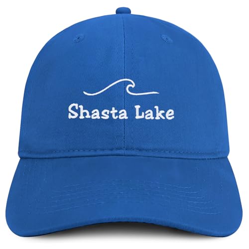 Trendy Apparel Shop Shasta Lake Embroidered Cotton Unstructured Low Profile Dad Hat