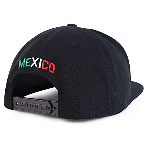 Hecho En Mexico Eagle 3D Embroidered Flat Bill Snapback Cap