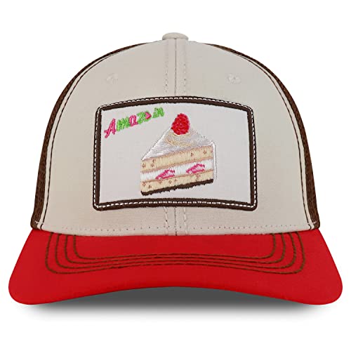 Trendy Apparel Shop Square Sweet Deserts Embroidered Trucker Baseball Cap