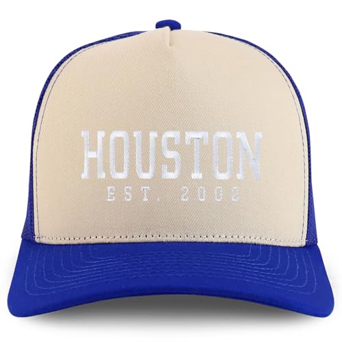 Trendy Apparel Shop Houston Est.2002 Embroidered 5 Panel Snapback Trucker Cap