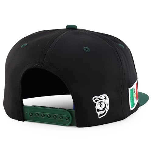 Trendy Apparel Shop Mexico Guadalupe Embroidered Flat Bill Snapback Cap