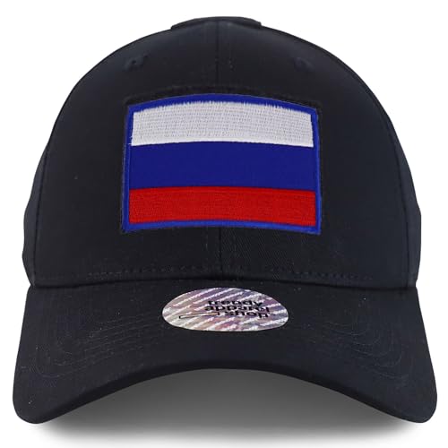 Trendy Apparel Shop Russia Flag Hook and Loop Patch Tactical Baseball Cap