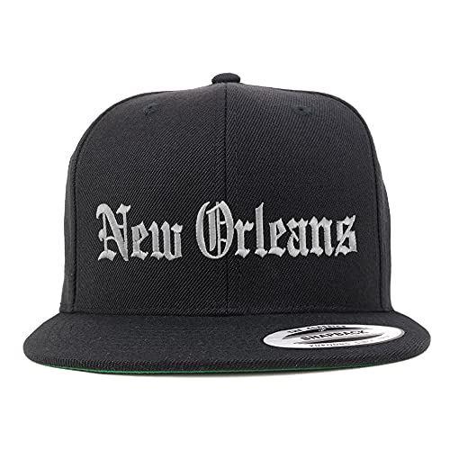Trendy Apparel Shop New Orleans Old English Embroidered Flatbill Snapback