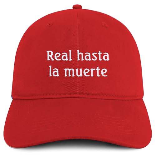 Trendy Apparel Shop Real Hasta la Muerte Embroidered Cotton Low Profile Dad Hat