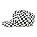 Trendy Apparel Shop Structured 5 Panel Checkered Print Baseball Cap