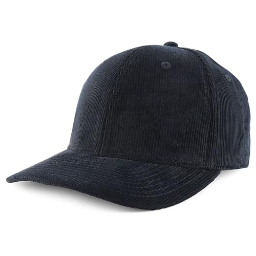 Trendy Apparel Shop Structured 6 Panel Cotton Corduroy Baseball Cap