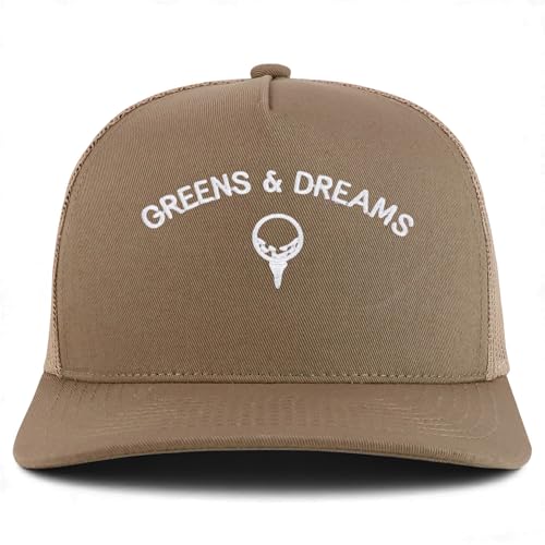 Trendy Apparel Shop Greens & Dreams Embroidered 5 Panel Snapback Trucker Cap