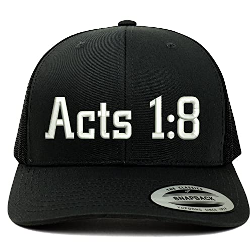 Trendy Apparel Shop Acts 1:8 6 Panel Trucker Mesh Cap