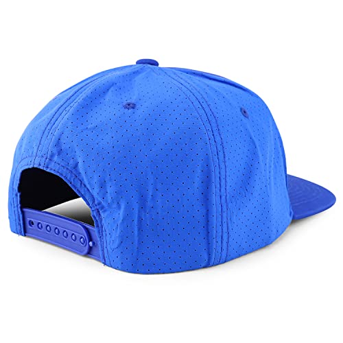 Trendy Apparel Shop XXL Oversize Laser Punching Mesh Back Flatbill Baseball Cap