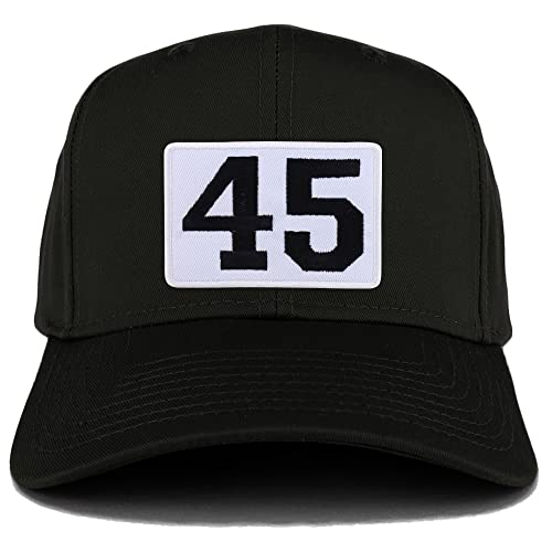 Trendy Apparel Shop Collegiate Number 45 Patch Structured Baseball Cap