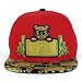 Trendy Apaprel Shop 5 Panel Bear Money Design Embroidered Flatbill Snapback Cap