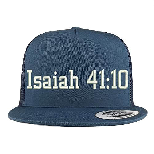 Trendy Apparel Shop Isaiah 41:10 5 Panel Flatbill Trucker Cap