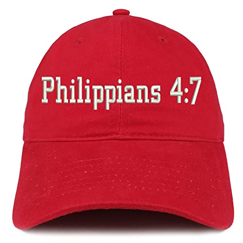 Trendy Apparel Shop Philippians 4:7 Low Profile Soft Cotton Baseball Cap