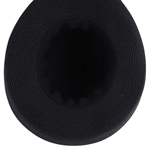 Trendy Apparel Shop Women's UPF 50+ Soft Paper Braid Large Kettle Brim Sun Hat