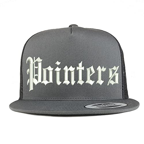 Trendy Apparel Shop Old English Pointers 5 Panel Flatbill Trucker Cap