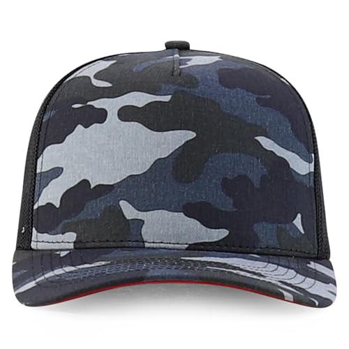 Trendy Apparel Shop 5 Panel Structured Crown Curved Bill Trucker Cap