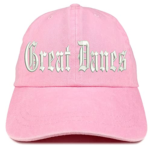 Trendy Apparel Shop Old English Great Danes Washed Pigment Dyed Baseball Cap