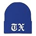 Trendy Apparel Shop Texas TX Old English Embroidered Long Cuff Beanie