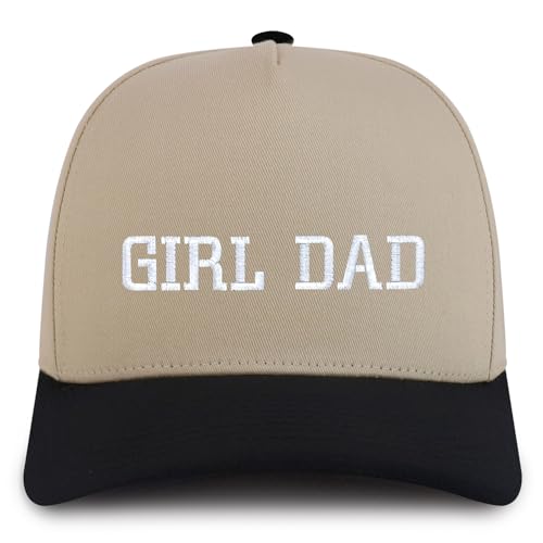 Trendy Apparel Shop Girl Dad Embroidered 5 Panel High Profile Structured Snapback Cap