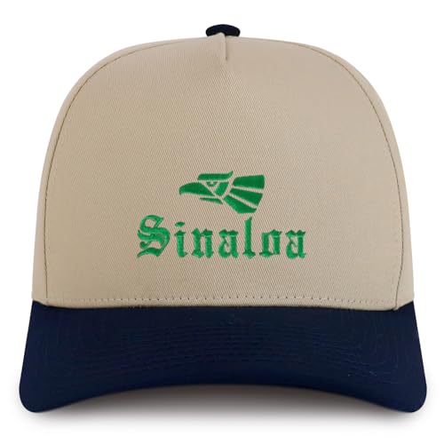 Trendy Apparel Shop Sinaloa City of Mexico Embroidered 5 Panel Structured Baseball Cap