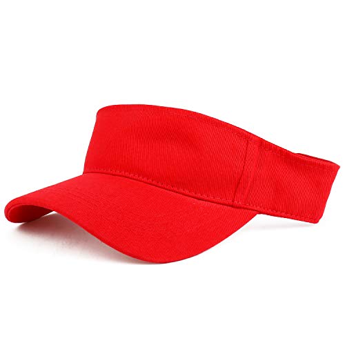 Trendy Apparel Shop XXL Oversize Solid Cotton Adjustable Sun Visor
