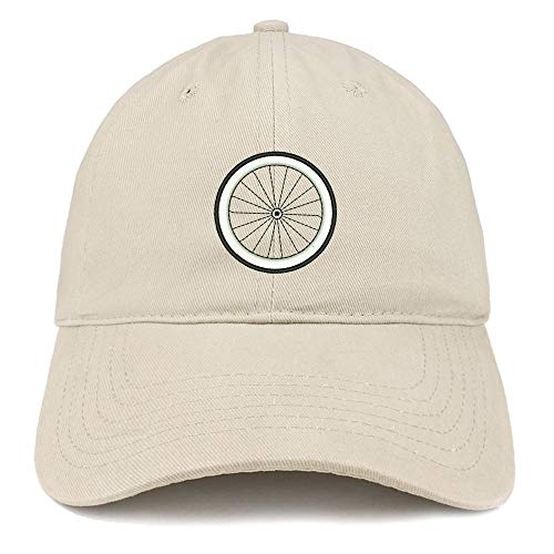 Trendy Apparel Shop Bicycle Wheel Embroidered Unstructured Cotton Dad Hat
