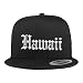 Trendy Apparel Shop Hawaii State Old English 5 Panel Flatbill Trucker Mesh Cap