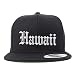 Trendy Apparel Shop Hawaii State Old English Embroidered Flatbill Snapback