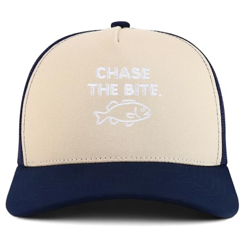 Trendy Apparel Shop Chase The Bite Embroidered 5 Panel Snapback Trucker Cap