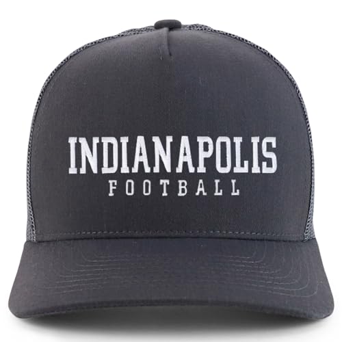 Trendy Apparel Shop Indianapolis Embroidered 5 Panel Snapback Trucker Cap