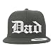 Trendy Apparel Shop DAD Old English Embroidered Flatbill Snapback
