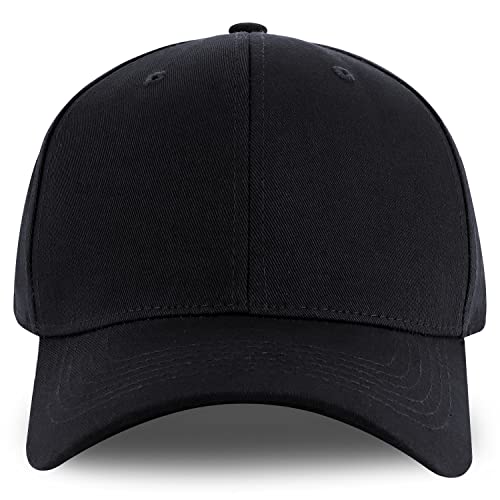 Trendy Apparel Shop XXL Oversize 6 Panel Cotton Fitted Cap