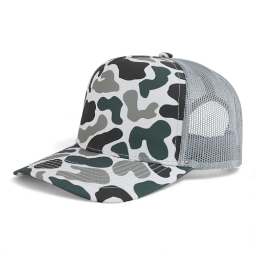Trendy Apparel Shop 5 Panel Structured Crown Curved Bill Trucker Cap