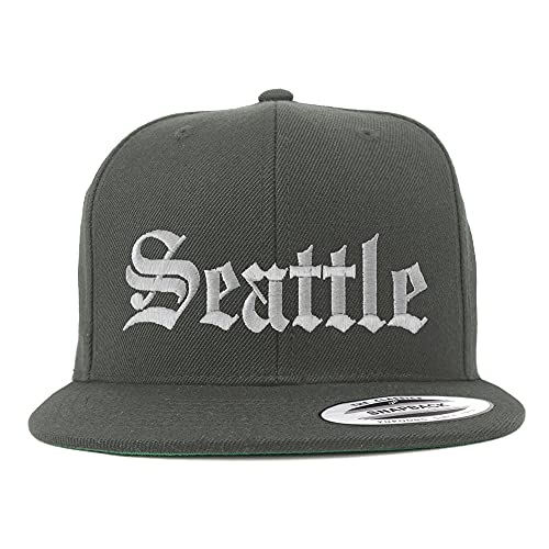 Trendy Apparel Shop Seattle Old English Embroidered Flatbill Snapback