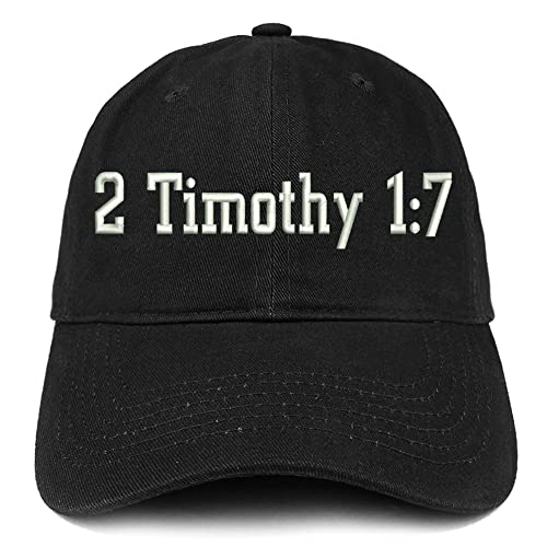 Trendy Apparel Shop 2 Timothy 1: 7 Low Profile Soft Cotton Baseball Cap